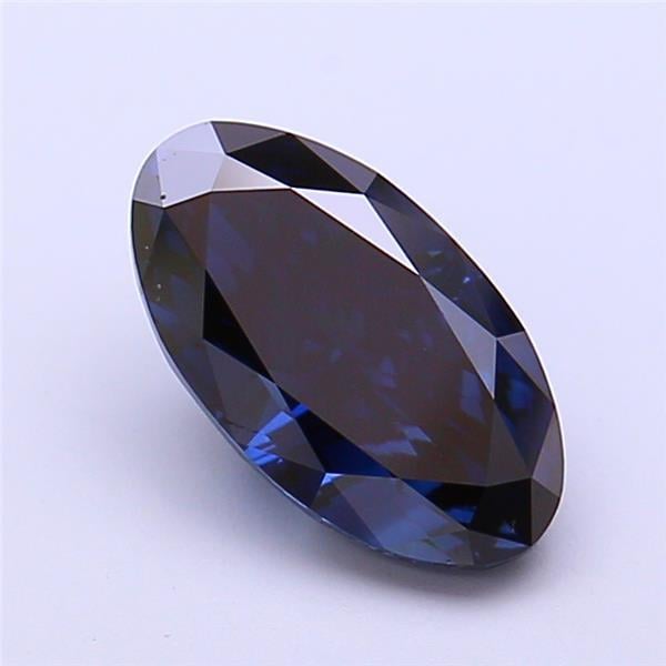 2.07 Ct. Fancy Deep  Blue Oval Lab Grown Diamond