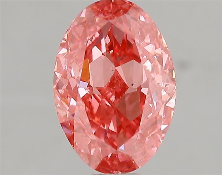 2.01 Ct. Fancy Vivid Pink Oval Lab Grown Diamond