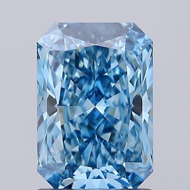 1.54 Ct. Fancy Vivid Blue Radiant Lab Grown Diamond