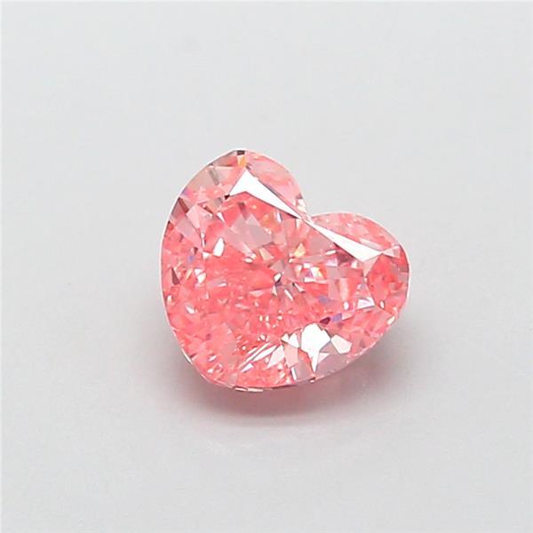 1.12 Ct. Fancy Vivid Pink Heart Lab Grown Diamond