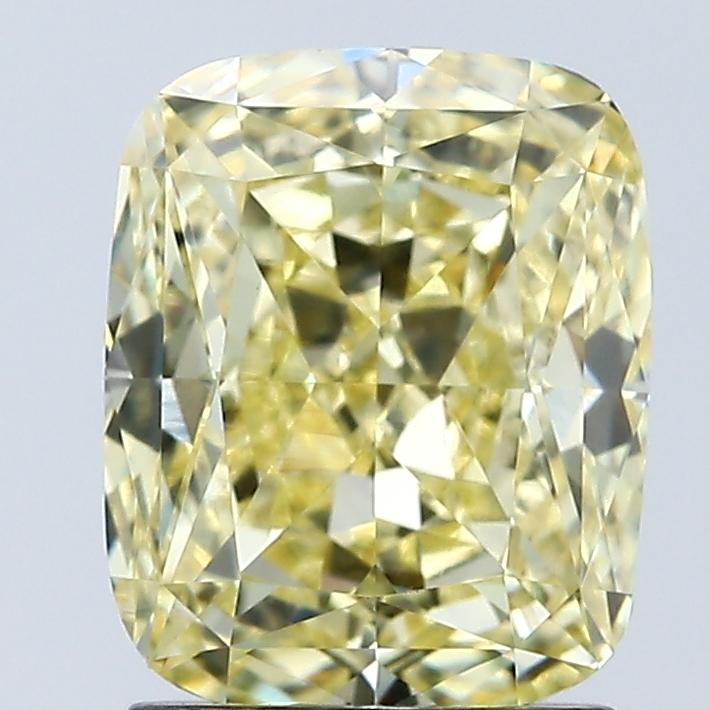 2.05 Ct. Fancy Intense Yellow Cushion Lab Grown Diamond