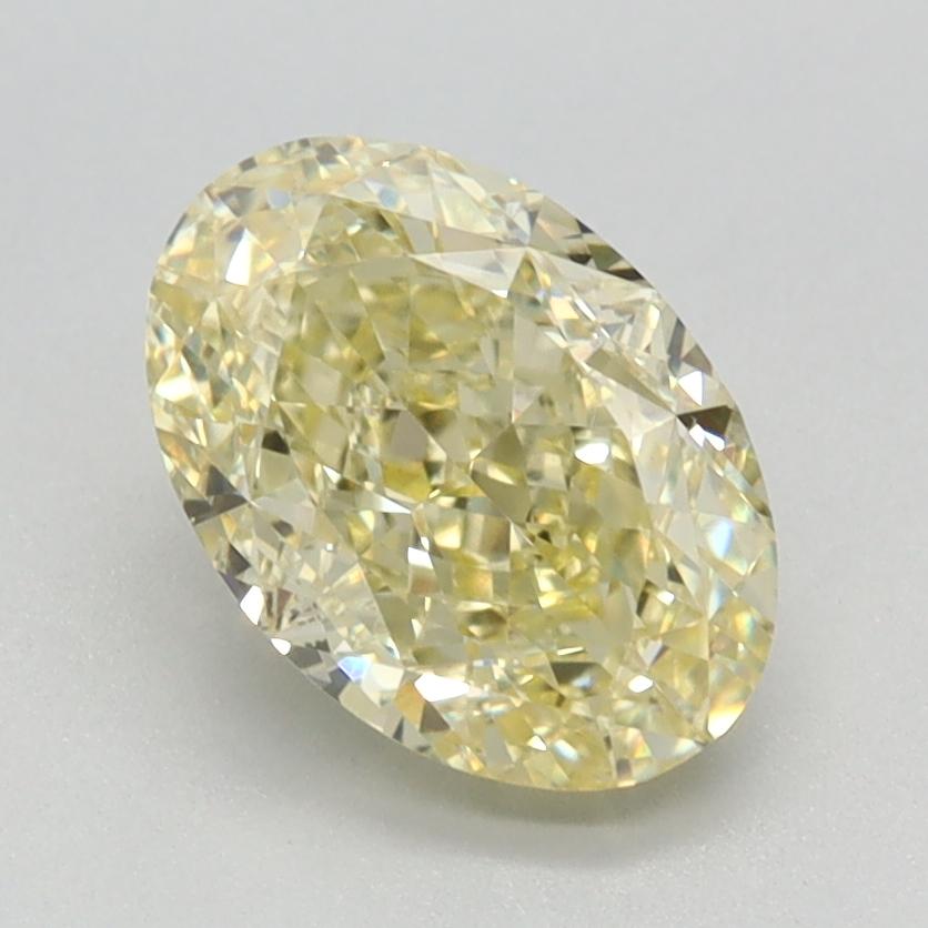 1.74 Ct. Fancy Intense Yellow Oval Lab Grown Diamond