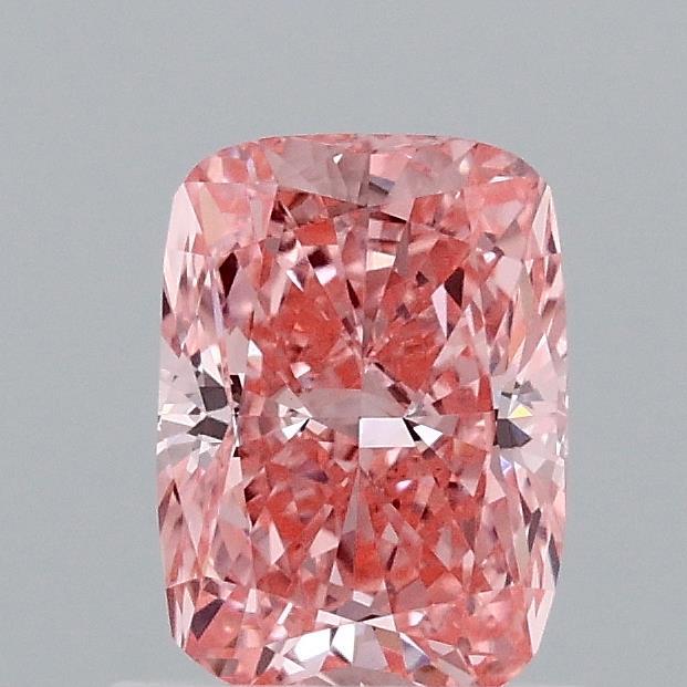 1.02 Ct. Fancy Vivid Pink Cushion Lab Grown Diamond