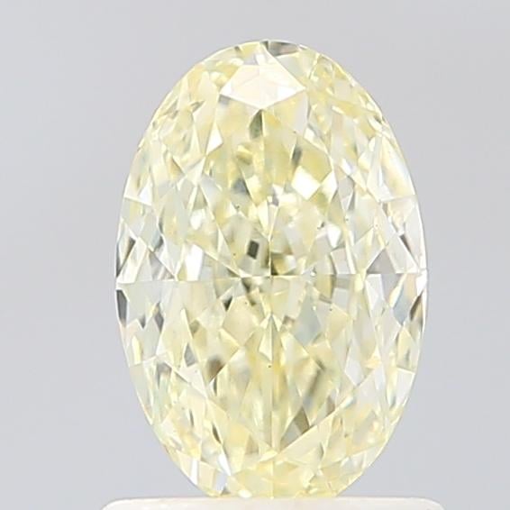 1.07 Ct. Fancy Light Yellow Oval Lab Grown Diamond