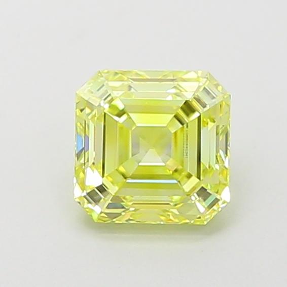1.10 Ct. Fancy Intense  Yellow Asscher Lab Grown Diamond