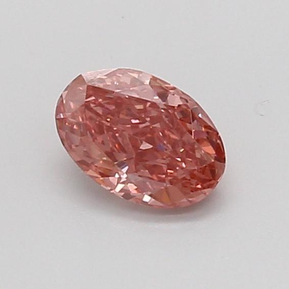 0.51 Ct. Fancy Vivid Pink Oval Lab Grown Diamond