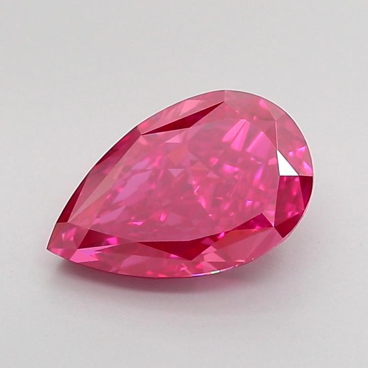 1.63 Ct. Fancy Vivid Pink Pear Lab Grown Diamond