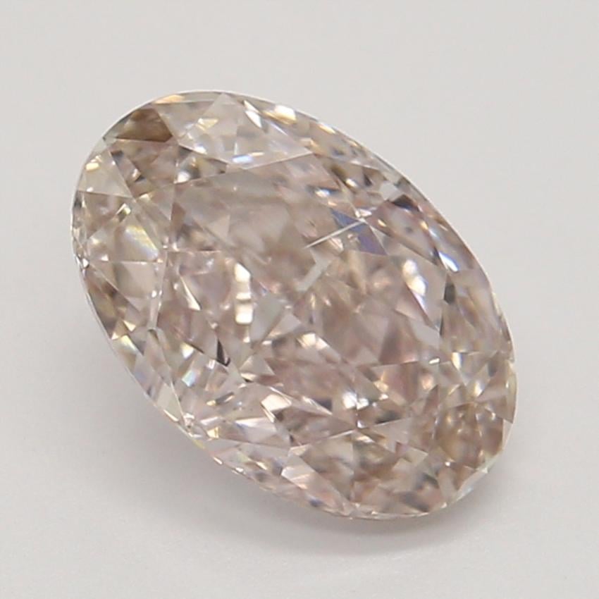 0.70 Ct. Fancy Brownish Pink Oval Diamond