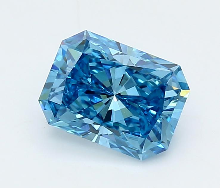 2.04 Ct. Fancy Vivid  Blue Radiant Lab Grown Diamond