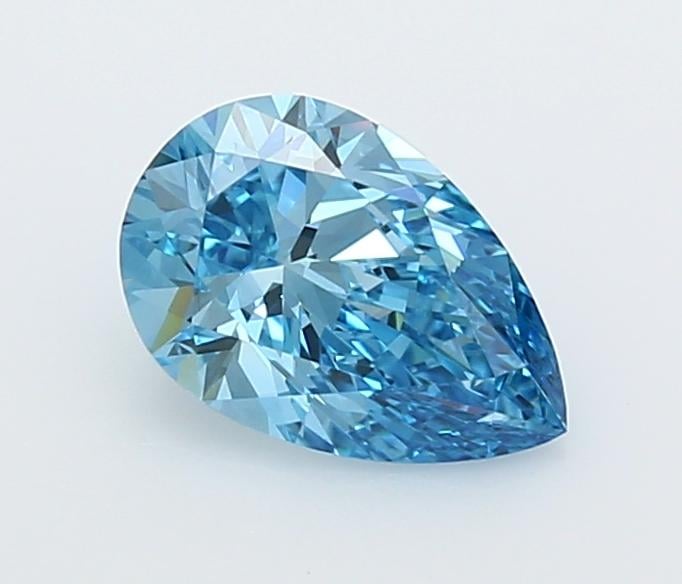 1.3 Ct. Fancy Vivid  Blue Pear Lab Grown Diamond
