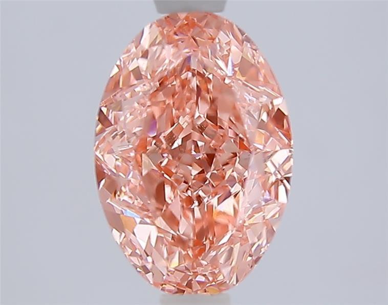 2.09 Ct. Fancy Vivid Pinkish Pink Oval Lab Grown Diamond