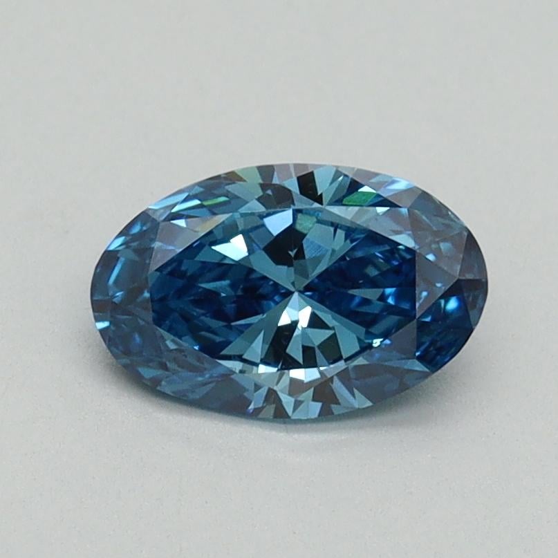 0.70 Ct. Fancy Vivid Blue Oval Lab Grown Diamond