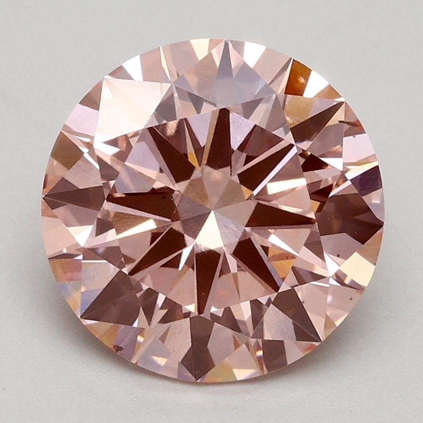 2.02 Ct. Fancy Intense Pink Round Lab Grown Diamond