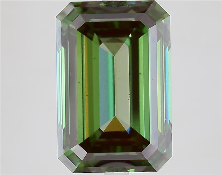 8.55 Ct. Fancy Vivid  Green Emerald Lab Grown Diamond
