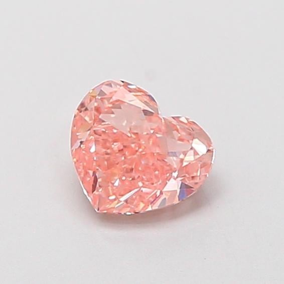 0.47 Ct. Fancy Intense  Pink Heart Lab Grown Diamond
