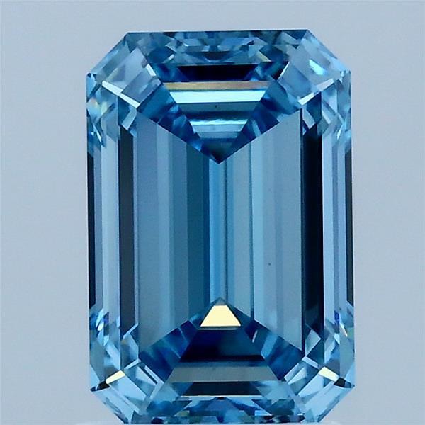 2.00 Ct. Fancy Vivid Blue Emerald Lab Grown Diamond