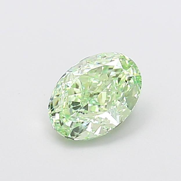 1.09 Ct. Fancy Vivid Green Oval Lab Grown Diamond