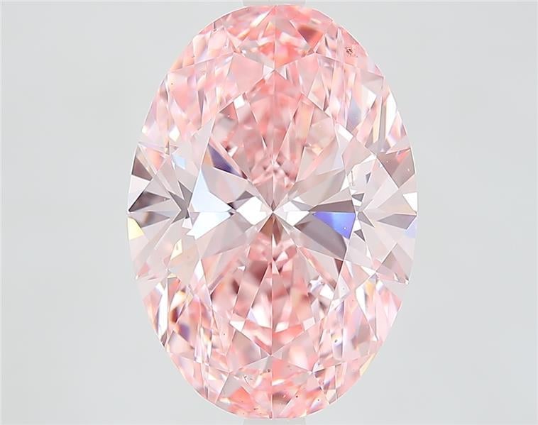 5.88 Ct. Fancy Vivid Pink Oval Lab Grown Diamond