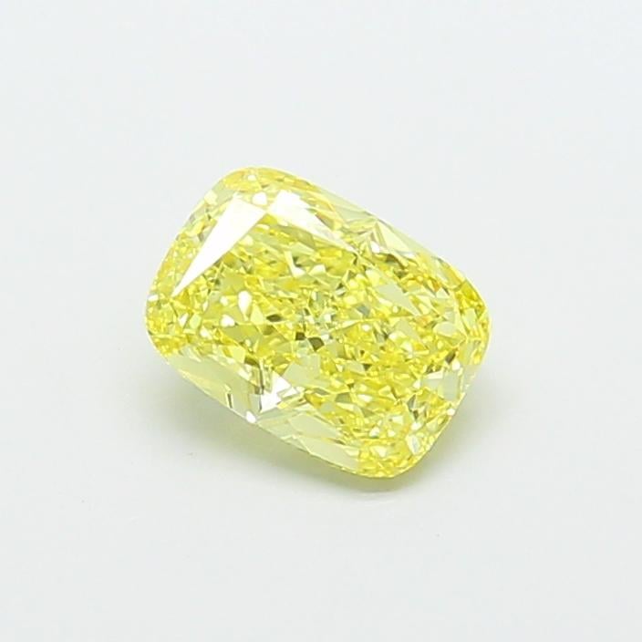 1.34 Ct. Fancy Intense  Yellow Cushion Lab Grown Diamond