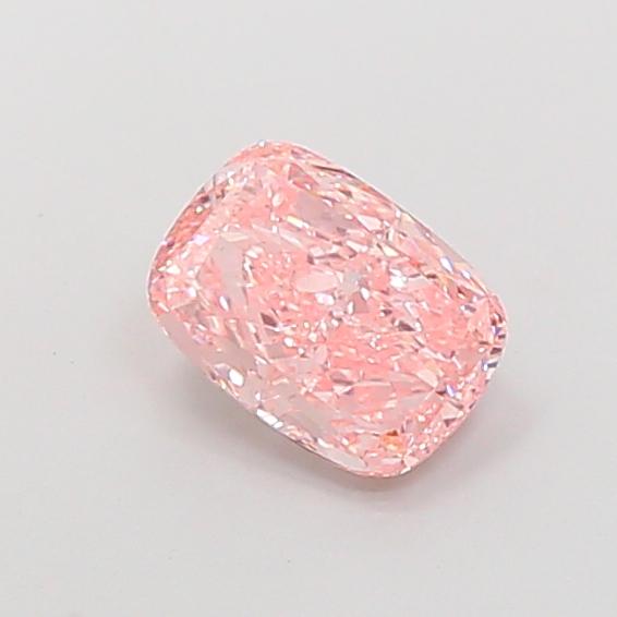 2.53 Ct. Fancy Vivid  Pink Cushion Lab Grown Diamond