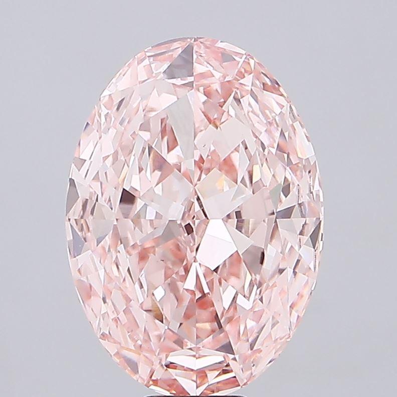 15.01 Ct. Fancy Intense Pink Oval Lab Grown Diamond