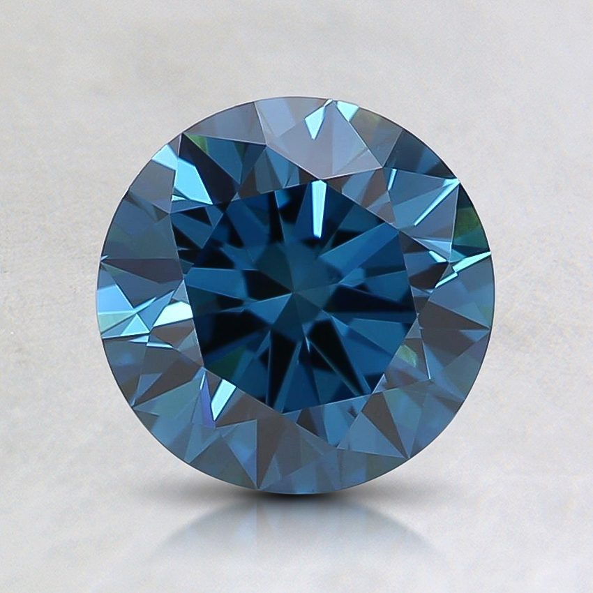 1.21 Ct. Fancy Deep Greenish Blue Round Lab Grown Diamond