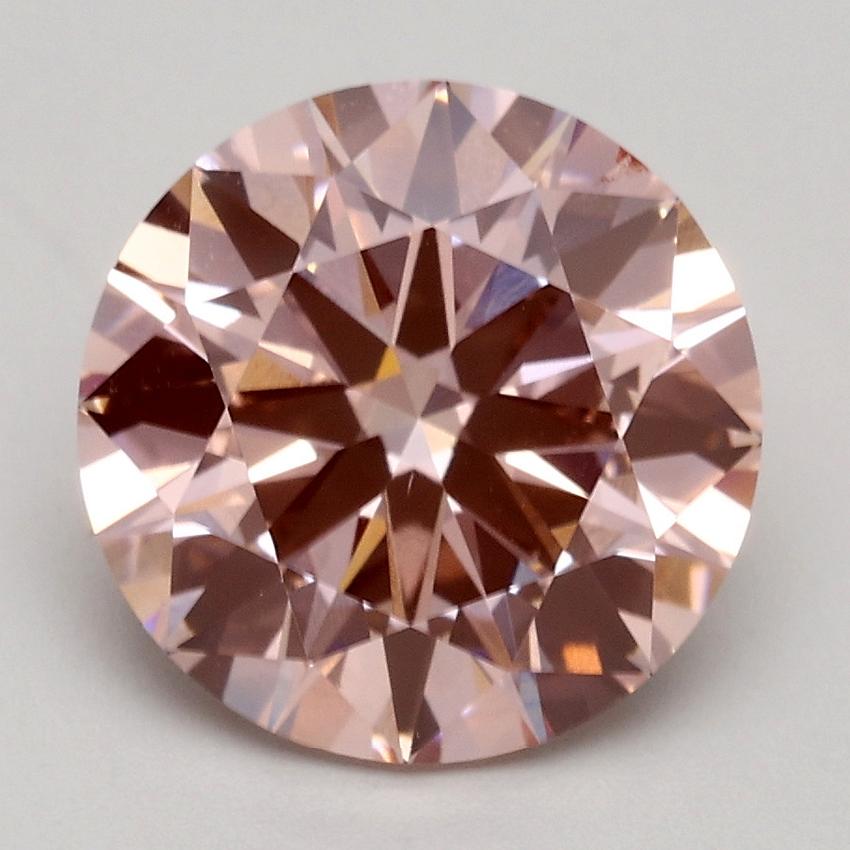 2.50 Ct. Fancy Intense Pink Round Lab Grown Diamond