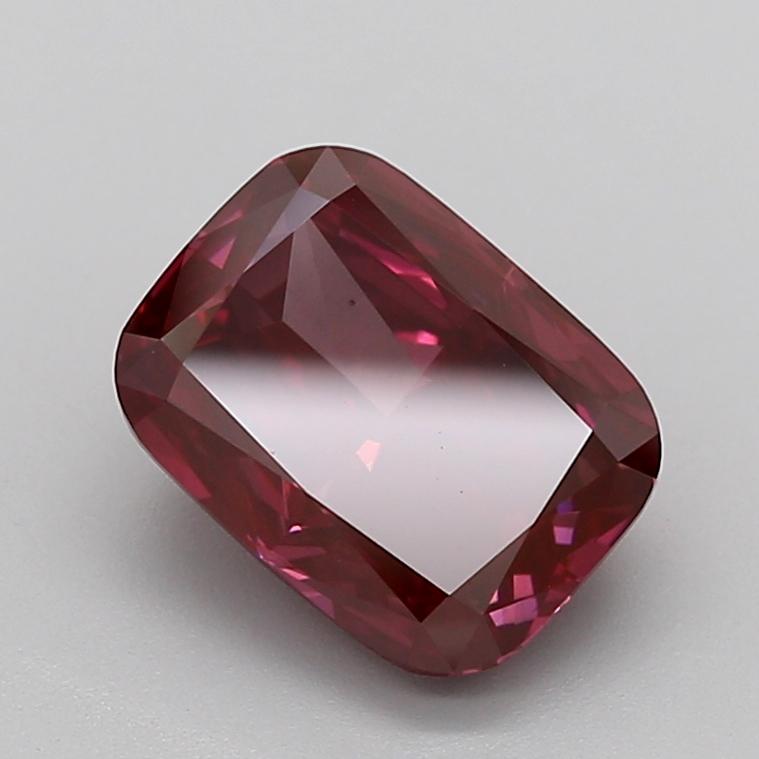 3.70 Ct. Fancy Deep Pink Cushion Lab Grown Diamond