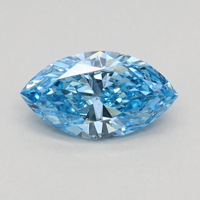0.36 Ct. Fancy Vivid Blue Marquise Lab Grown Diamond