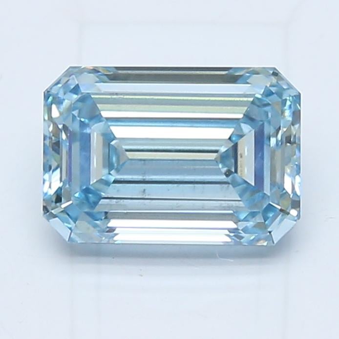 2.05 Ct. Fancy Intense Blue Emerald Lab Grown Diamond
