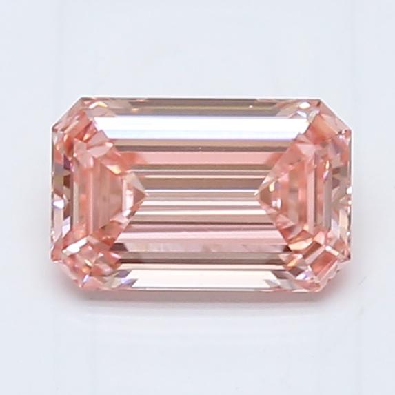 0.91 Ct. Fancy Intense Pink Emerald Lab Grown Diamond