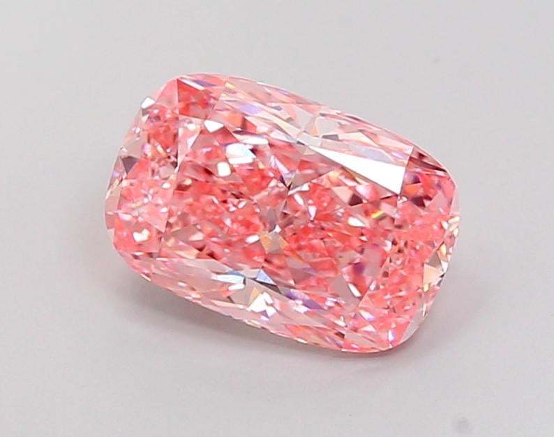 2.72 Ct. Fancy Vivid Pink Cushion Lab Grown Diamond