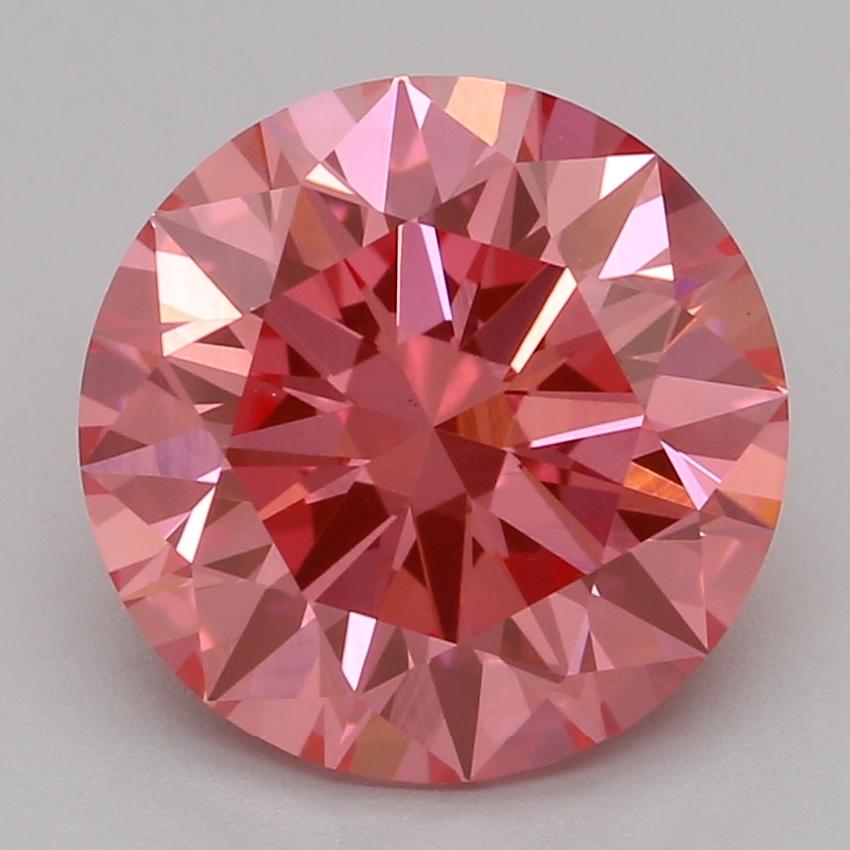 2.01 Ct. Fancy Vivid Pink Round Lab Grown Diamond