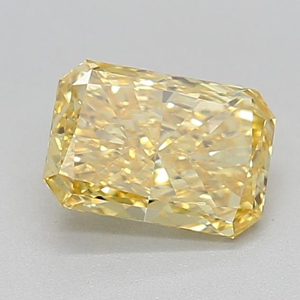 0.82 Ct. Fancy Vivid Yellow Radiant Lab Grown Diamond