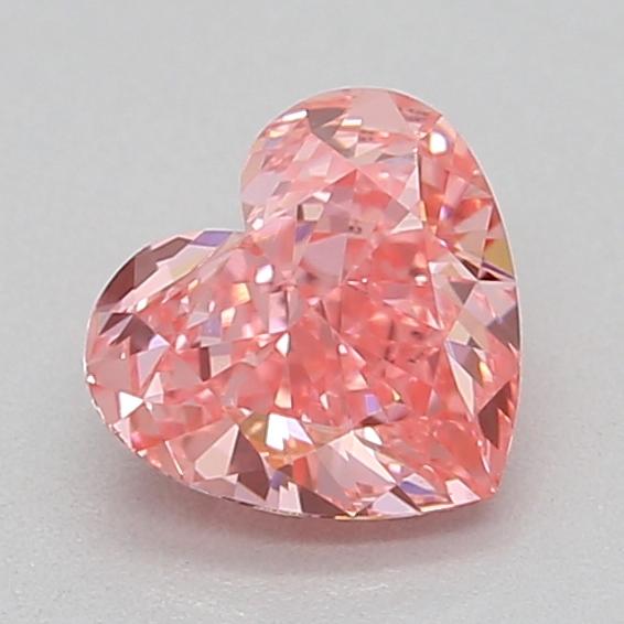 0.44 Ct. Fancy Vivid  Pink Heart Lab Grown Diamond