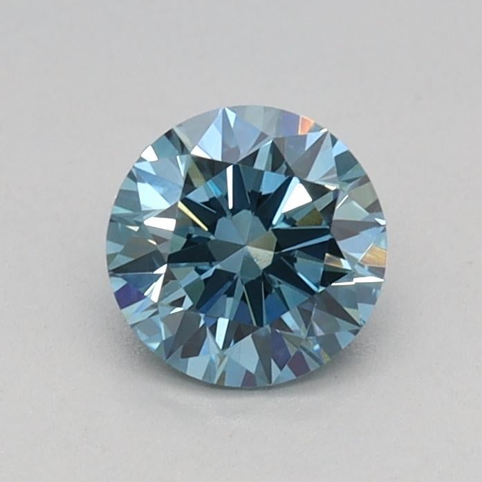 0.44 Ct. Fancy Vivid Blue Round Lab Grown Diamond