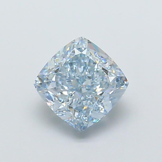 2.56 Ct. Fancy Intense  Blue Cushion Lab Grown Diamond
