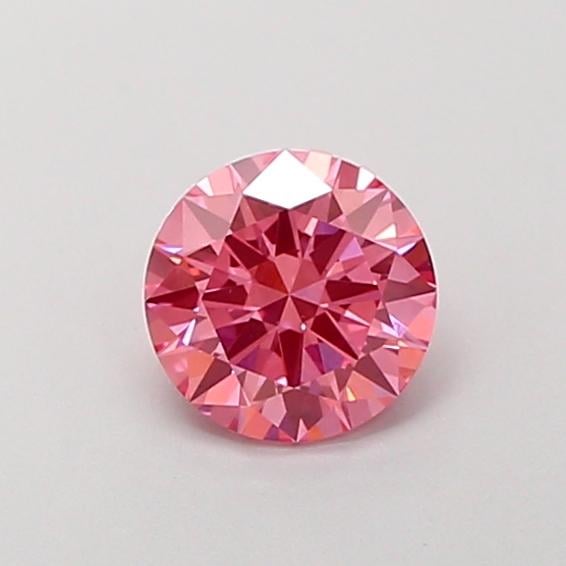 1.01 Ct. Fancy Vivid Pink Round Lab Grown Diamond