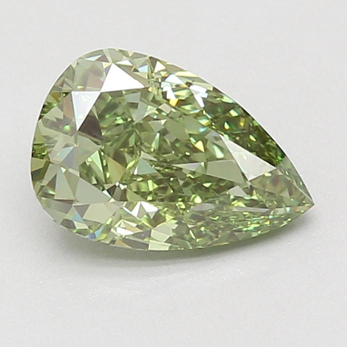 2.01 Ct. Fancy Vivid Green Pear Lab Grown Diamond