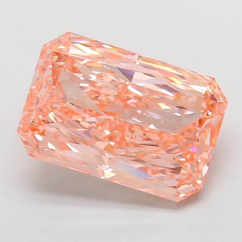 9.03 Ct. Fancy Vivid Pink Radiant Lab Grown Diamond