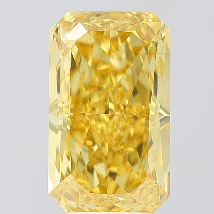 5.01 Ct. Fancy Vivid  Yellow Radiant Lab Grown Diamond