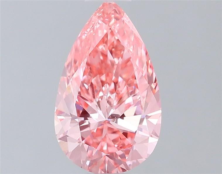 0.78 Ct. Fancy Vivid Pink Pear Lab Grown Diamond