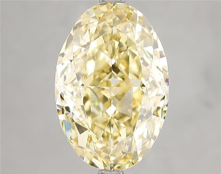 5.21 Ct. Fancy Intense Yellow Oval Lab Grown Diamond