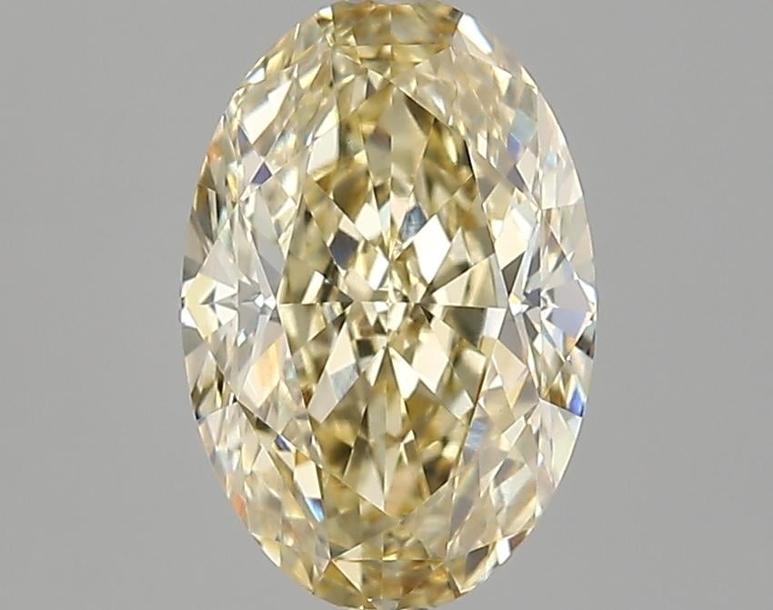 2.71 Ct. Fancy Yellow Oval Lab Grown Diamond