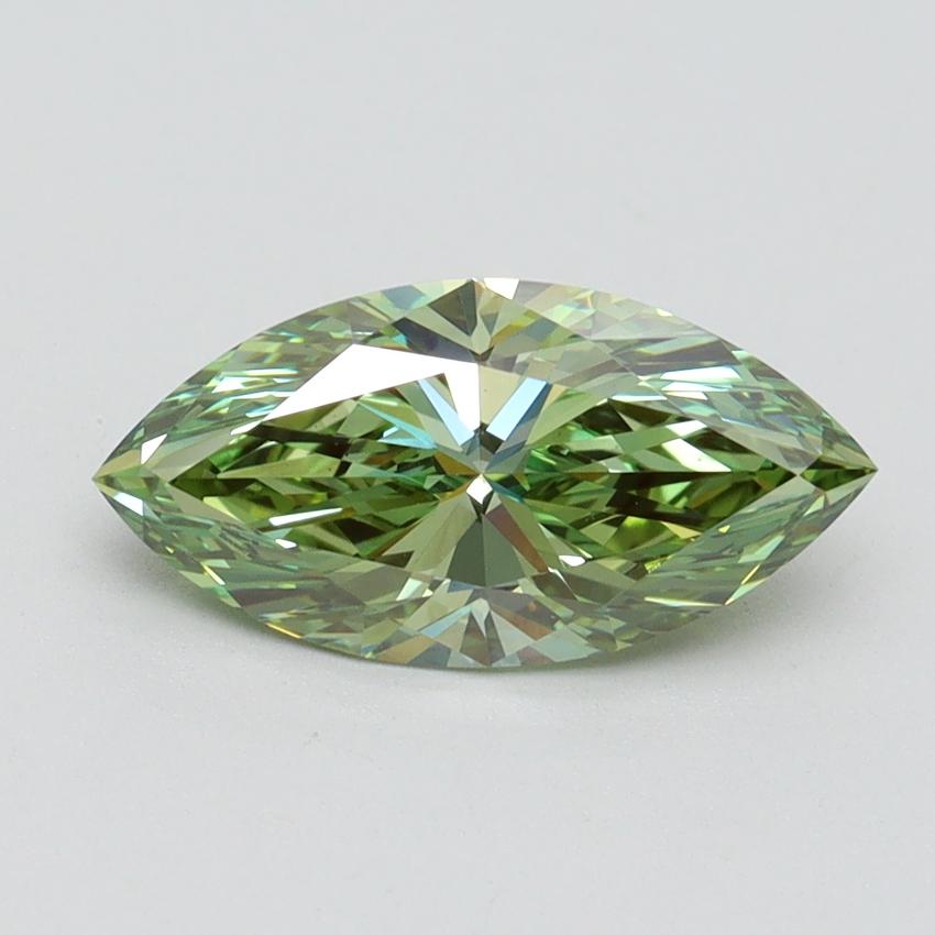 1.50 Ct. Fancy Vivid Green Marquise Lab Grown Diamond