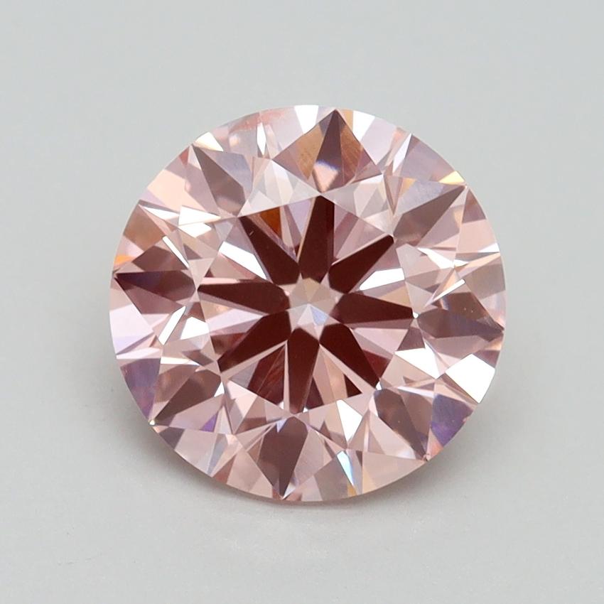 2.71 Ct. Fancy Intense Pink Round Lab Grown Diamond