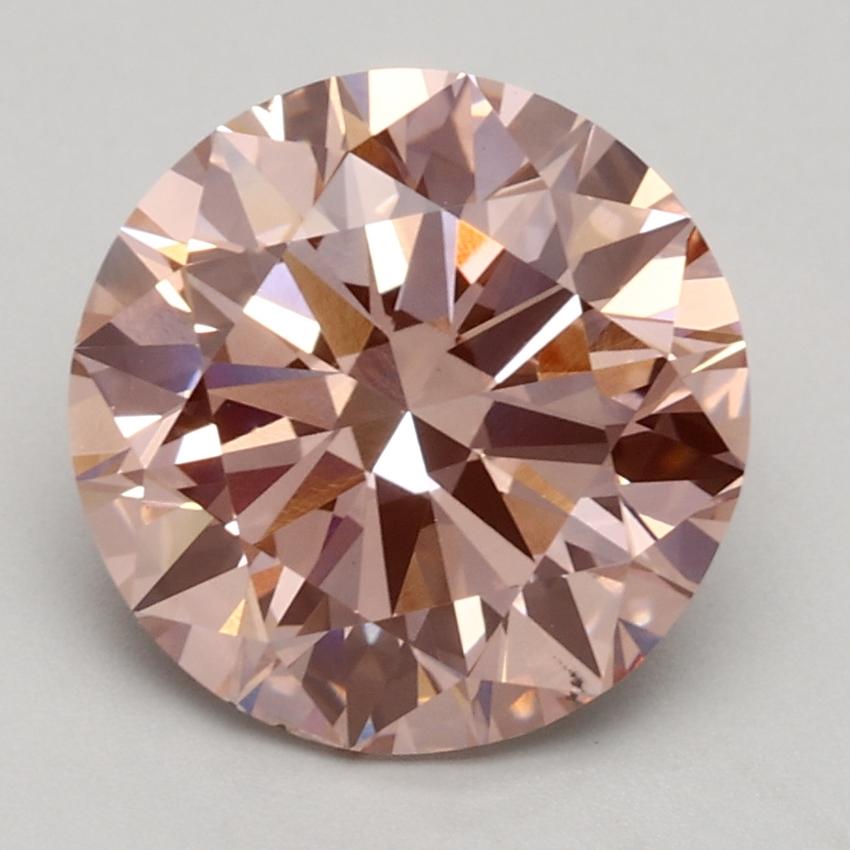 2.60 Ct. Fancy Intense Pink Round Lab Grown Diamond
