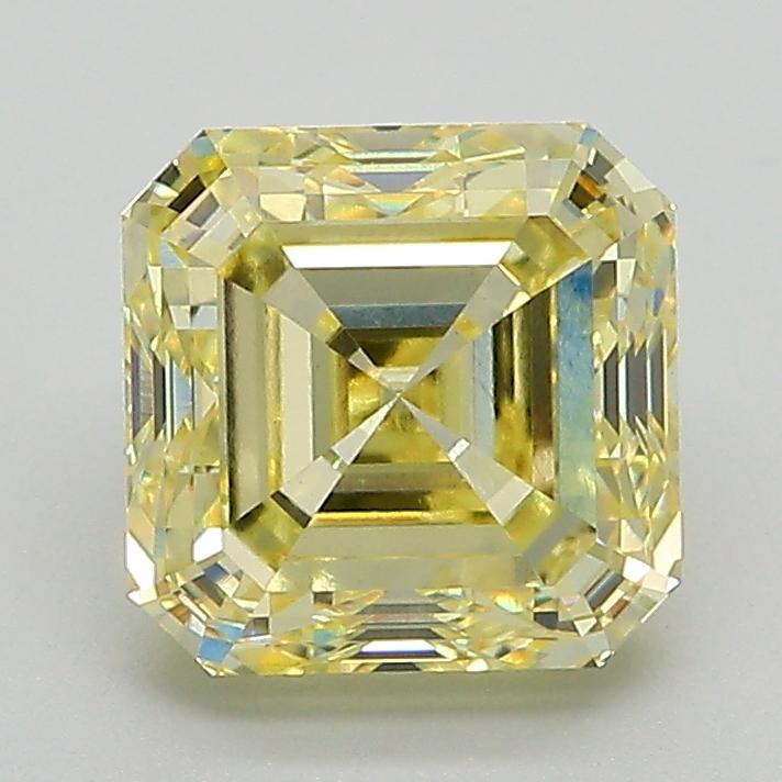 2.30 Ct. Fancy Intense Yellow Asscher Lab Grown Diamond