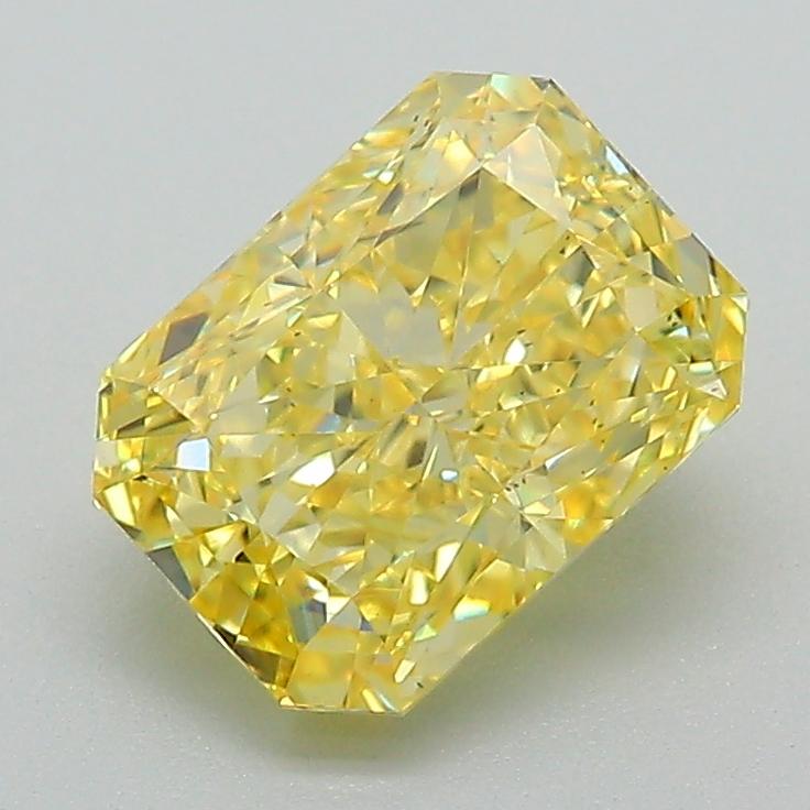 1.92 Ct. Fancy Vivid Yellow Radiant Lab Grown Diamond