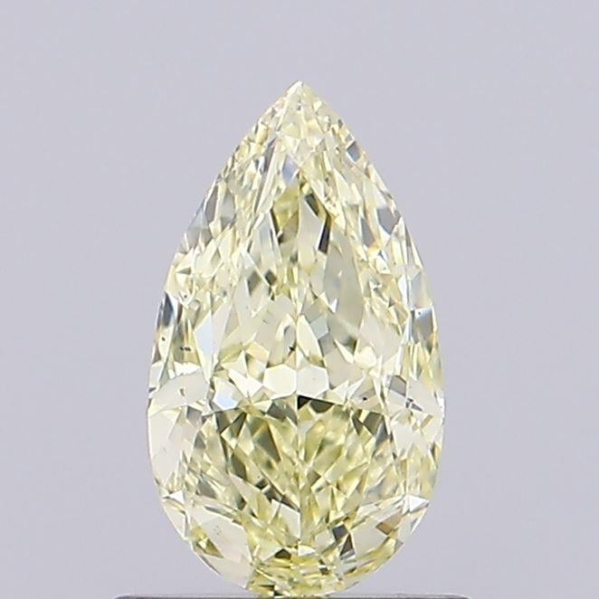 0.84 Ct. Fancy Light Yellow Pear Lab Grown Diamond